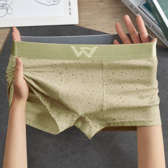 Speckle Print Men’s Breathable Boxer Briefs Underwear – 3 PCS Set এর ছবি