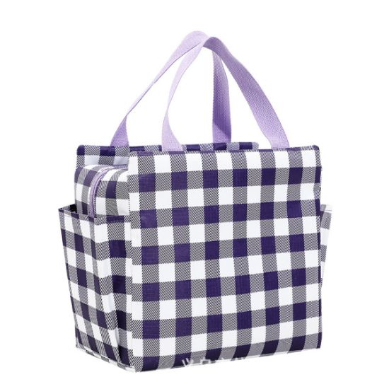 Oxford Check Insulated Lunch Bag এর ছবি