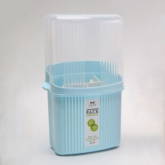 Compact Kitchen Utensil Storage Rack with Dustproof Lid এর ছবি