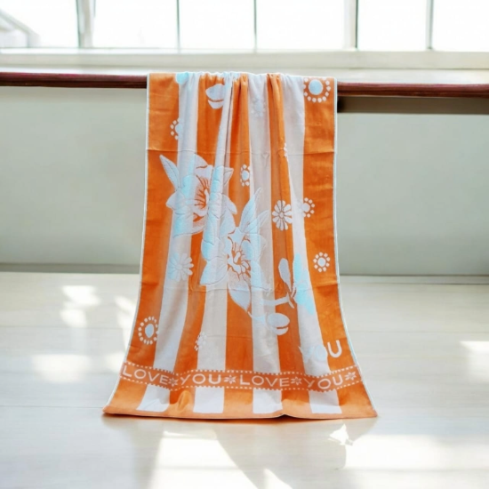 Floral Embossed Bathing Towel এর ছবি