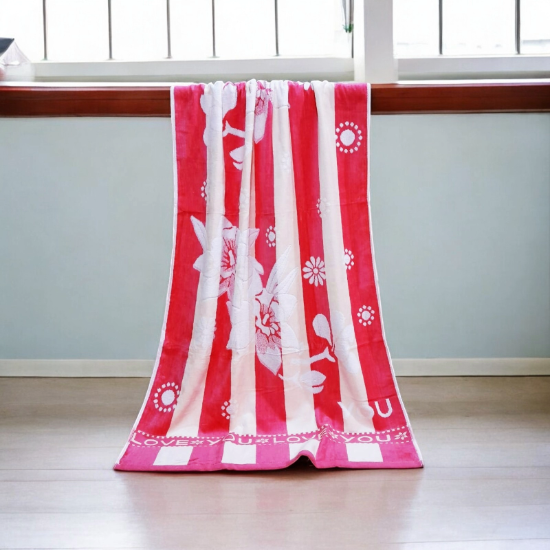 Floral Embossed Bathing Towel এর ছবি