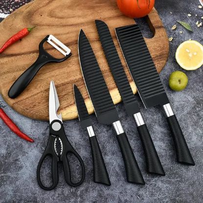 6pcs Set Stainless Steel Kitchen Knife এর ছবি
