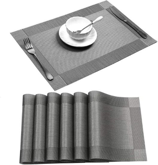 6 pcs Set Rectangular Shaped Dining Table Mat এর ছবি