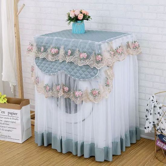 Lace Ruffles Floral Washing Machine Cover এর ছবি