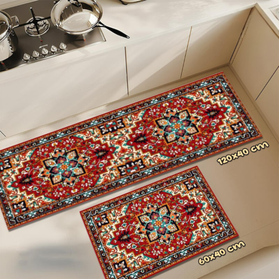 Non-Slip Kitchen Floor Mat Set Washable High Quality Mat এর ছবি