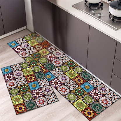 Non-Slip Kitchen Floor Mat Set Washable High Quality Mat এর ছবি