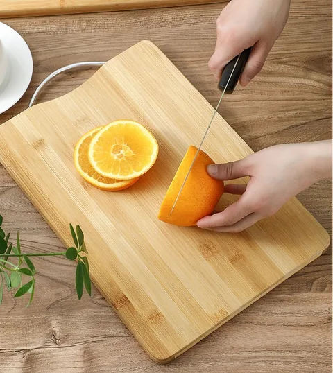 Bamboo Cutting And Chopping Board With Handle