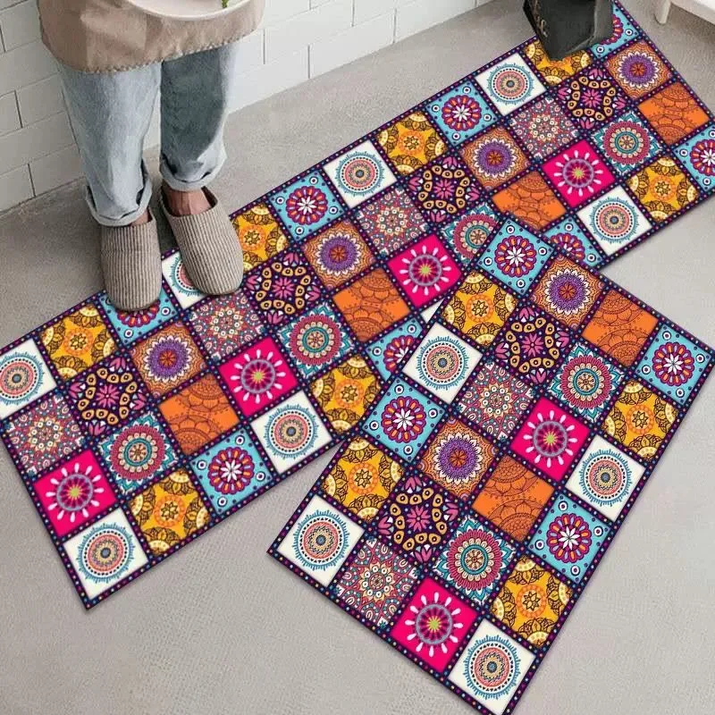 Non-Slip Kitchen Floor Mat Set Washable High Quality Mat