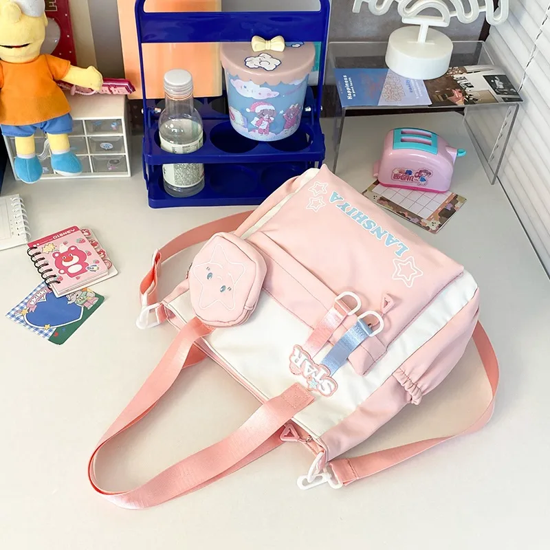 Korean Style Star Charm Shoulder Tote Bag